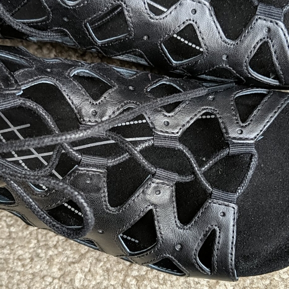 Abeo black leather sandals 7 bio system - Picture 3 of 8